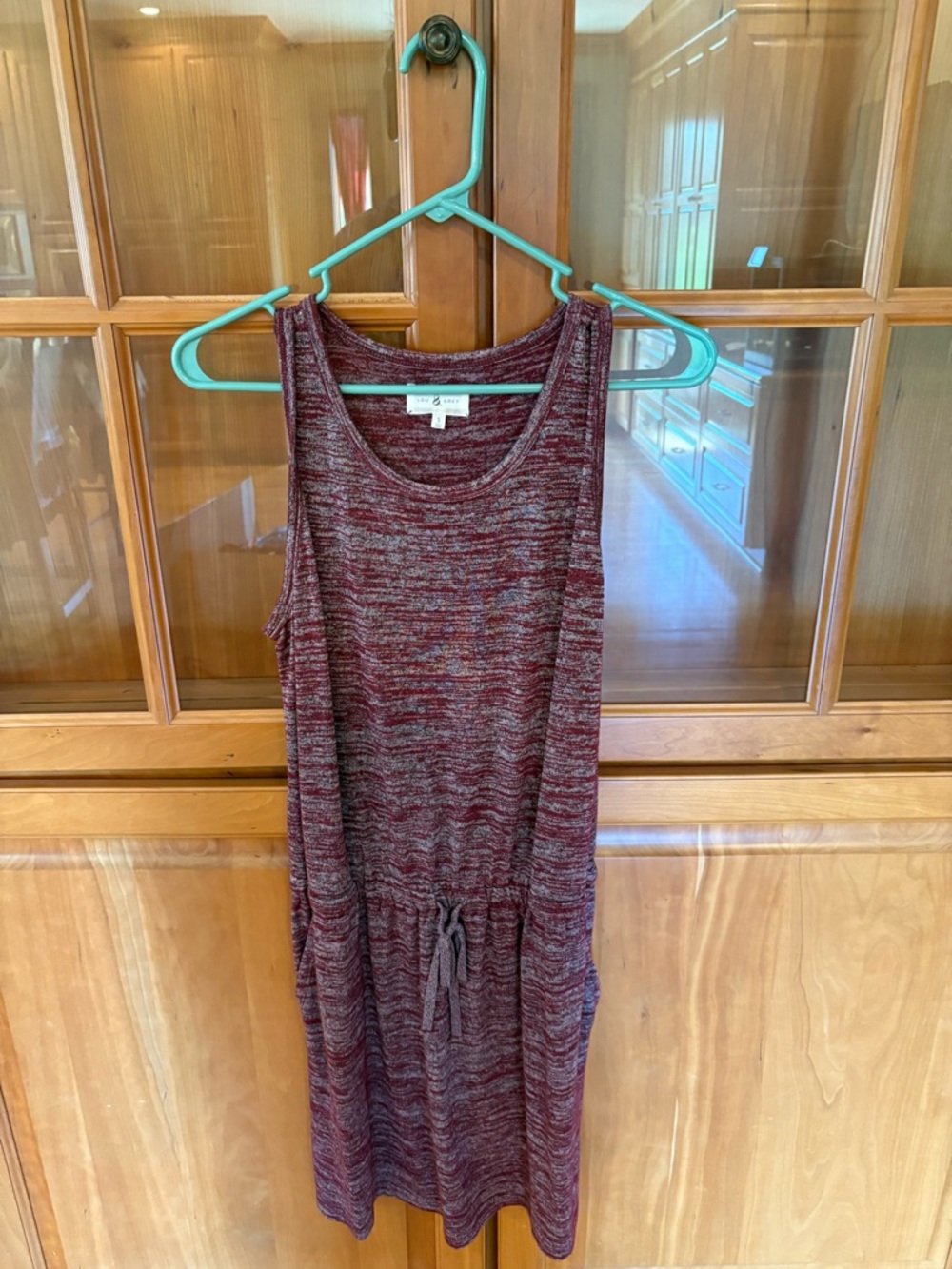 Lou & Grey Marled Burgundy Tank Dress